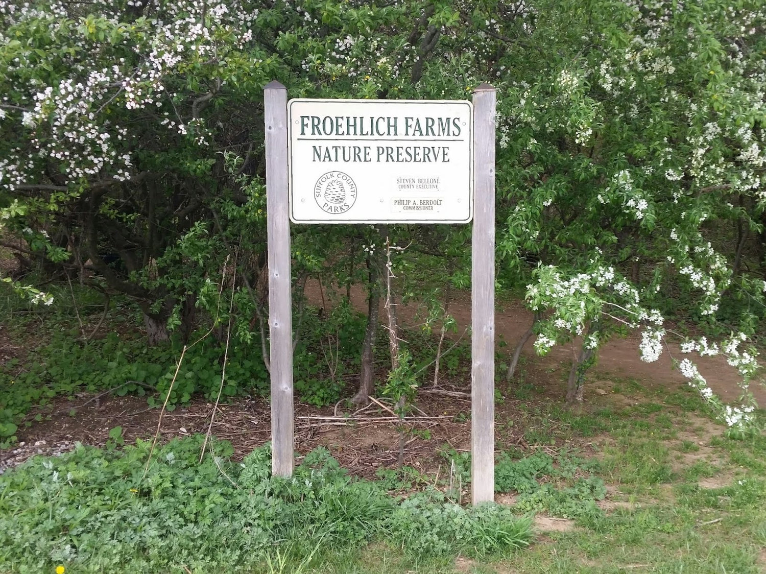 Froehlich Farms nature preserve sign