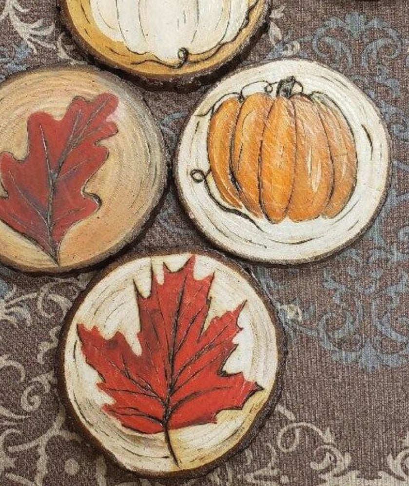 5-10YRS FALL DECOUPAGE COASTERS ON WEDNESDAY NOVEMBER 5TH @ 4:30-5:30