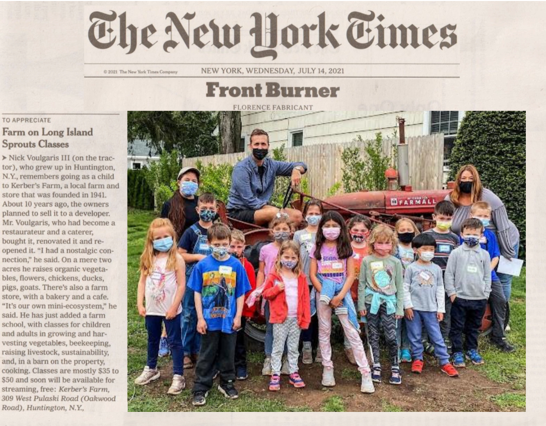 NY times article of Kerbers farm